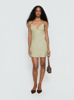 Makaia Balconette Mini Dress Sage