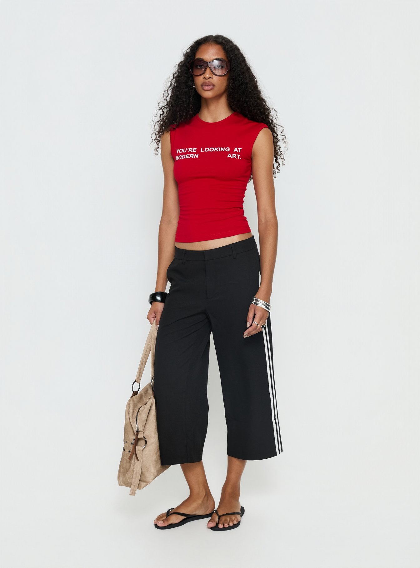 Genesis Capri Pants Noir | Princess Polly
