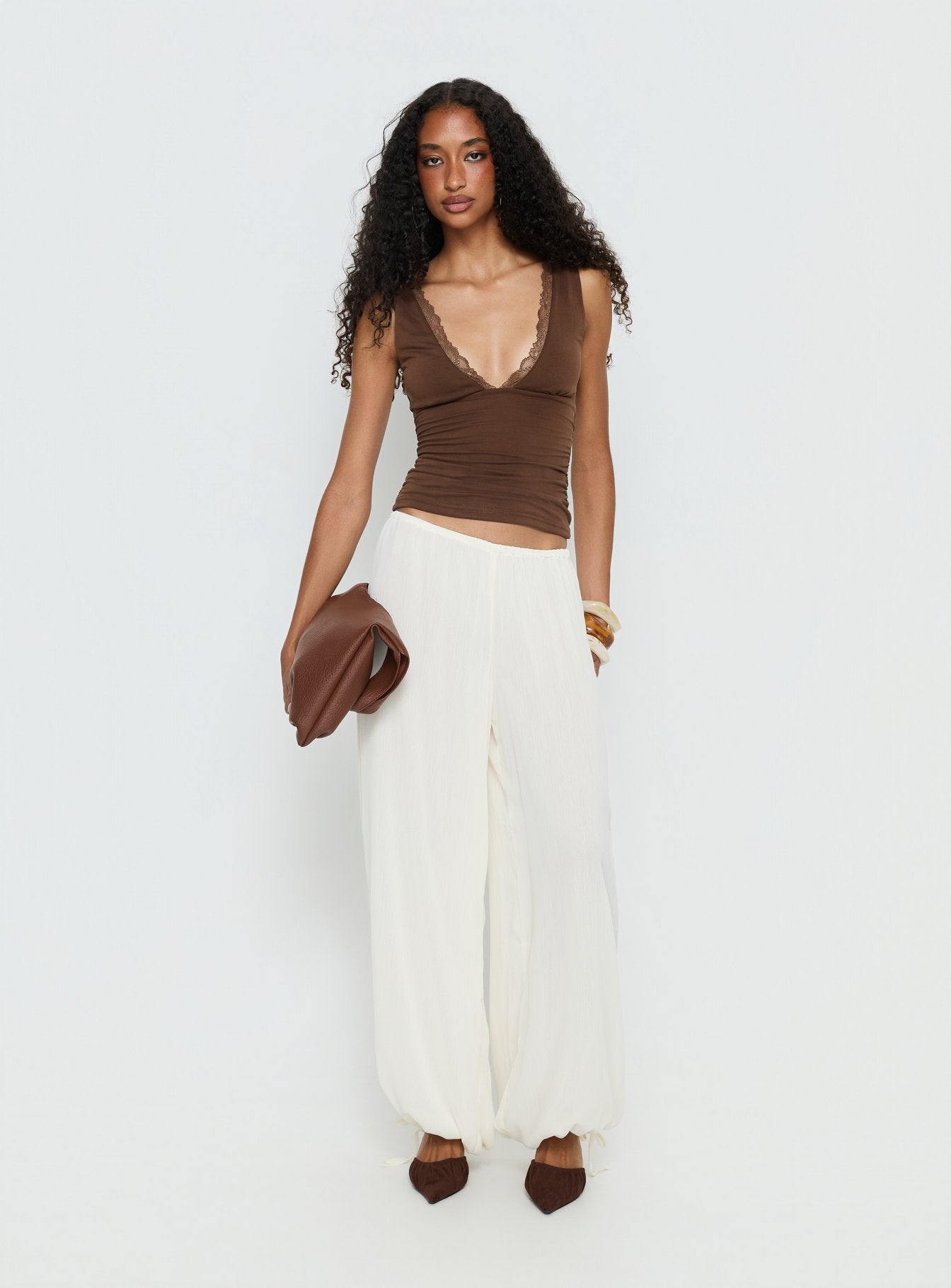 Moondancer Balloon Pants Cream | Princess Polly