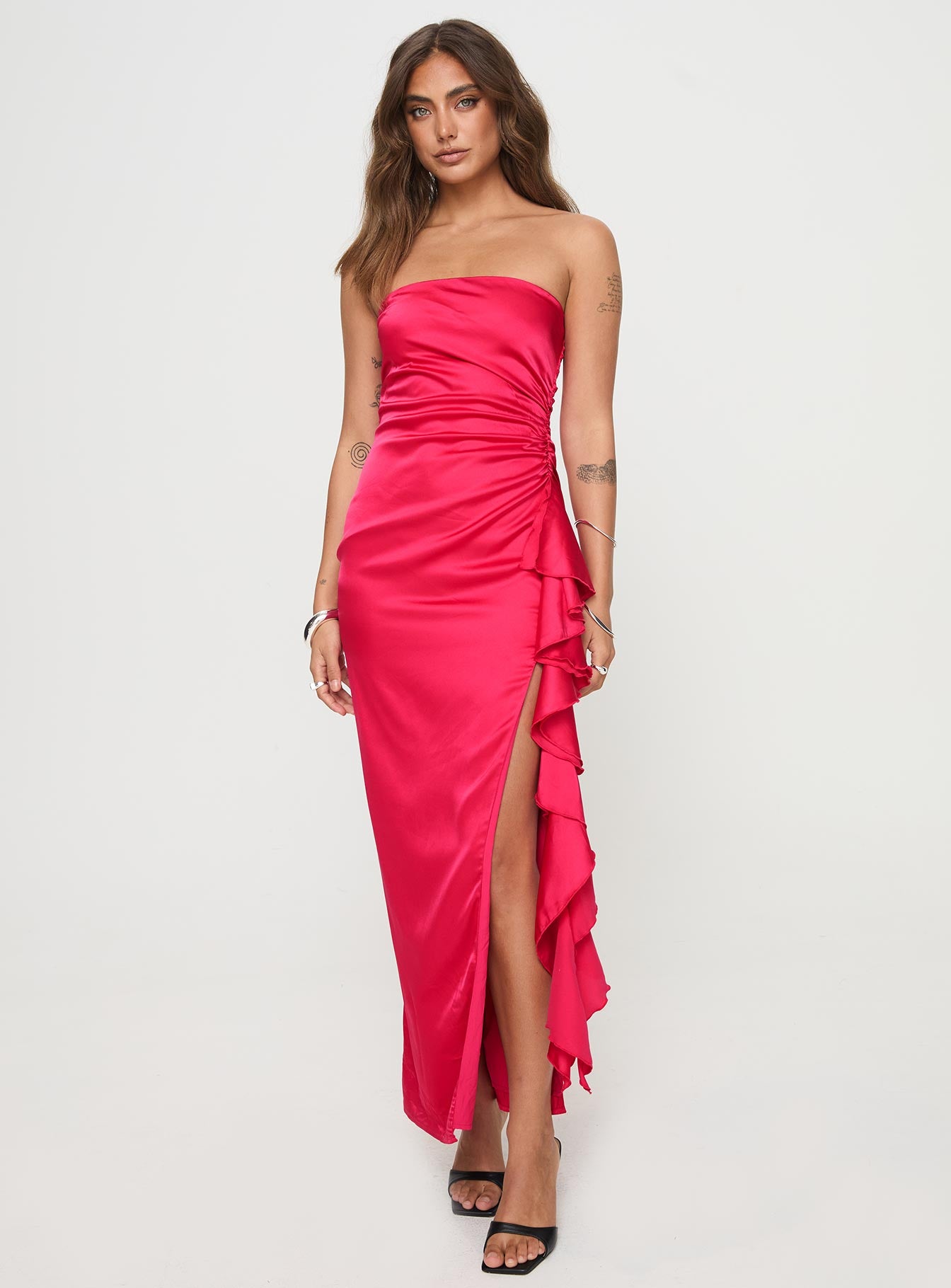 Callita Strapless Maxi Dress Red | Princess Polly Callita Strapless Maxi Dress Red | Princess Polly