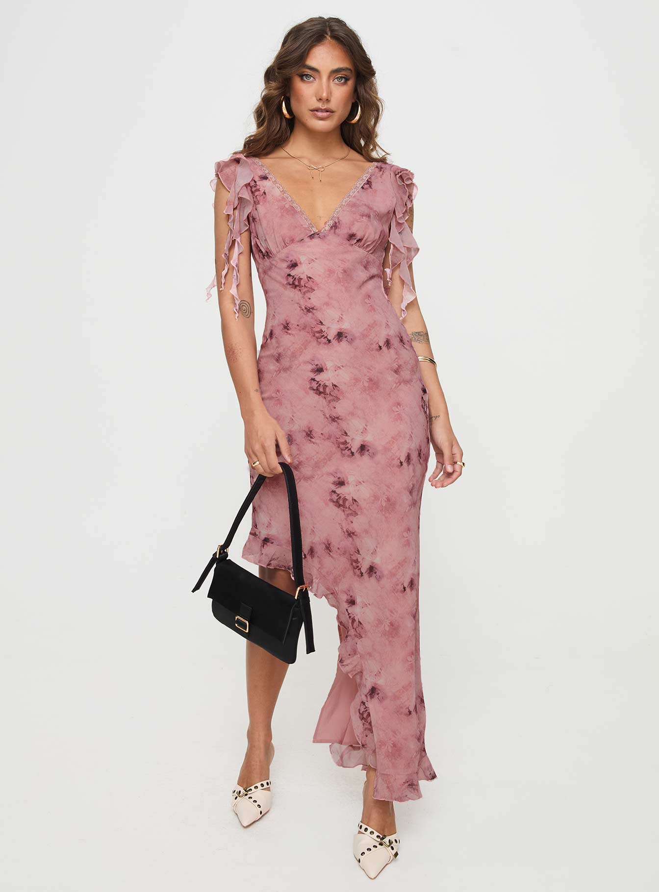 princess polly pink midi dress Georgia Midi Dress Pink Floral