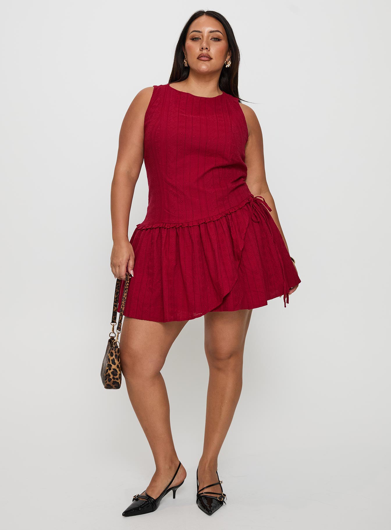 red mini dress plus NU&NOW Women's Plus Size Summer Spaghetti Strap Dress, Casual Party Wine Red Mini Dress,Curve Date Night Outfits,Burgundy,Autumn,Girlism,Night Out Club