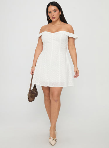 Off The Shoulder White Dresses | Princess Polly Off The Shoulder White Dresses | Princess Polly