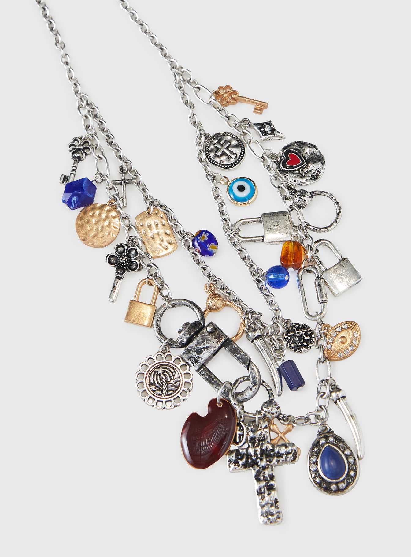 Unplugged Charm Necklace Multi