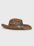 Brownhall Cowboy Hat Chocolate Brown