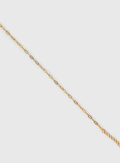 Zephry Gold Plated Link Chain Bracelet Gold