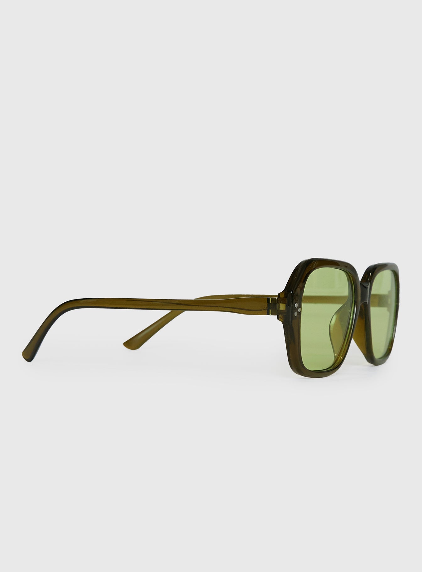 Carolena Sunglasses Olive | Princess Polly