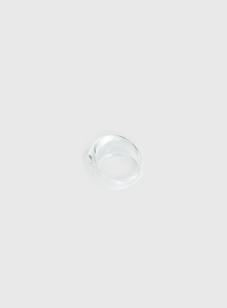 Addilyn Statement Ring Clear | Princess Polly