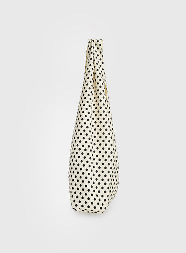 Sunday Sunrise Slouchy Bag White Polka