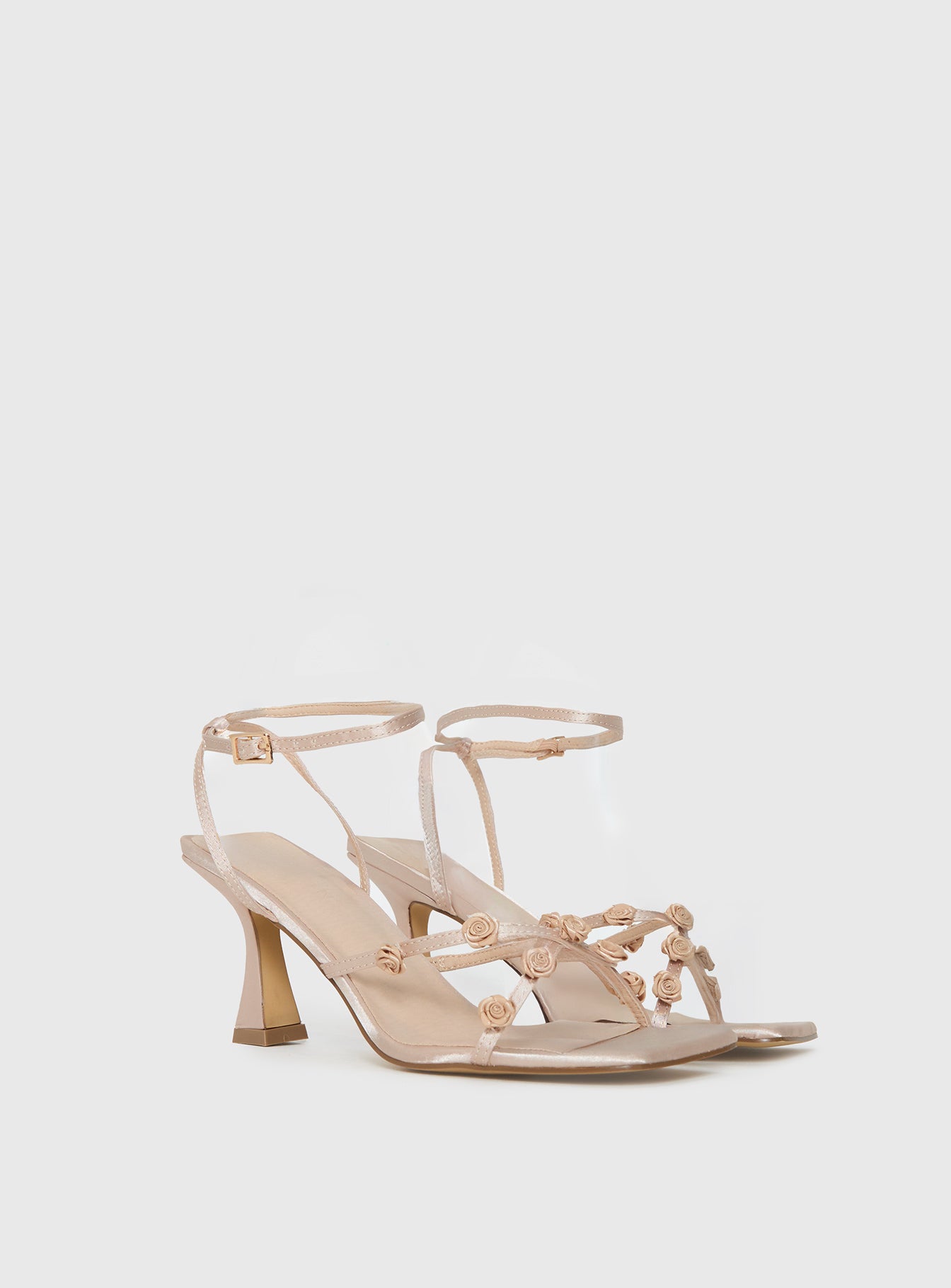 Billini Brynlee Heels Champagne Satin