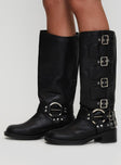 Buckle Down Boots Black