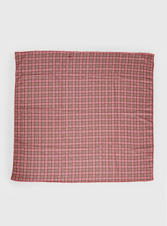 Nellie Chiffon Scarf Pink Check