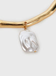 Leani Pearl Necklace Gold