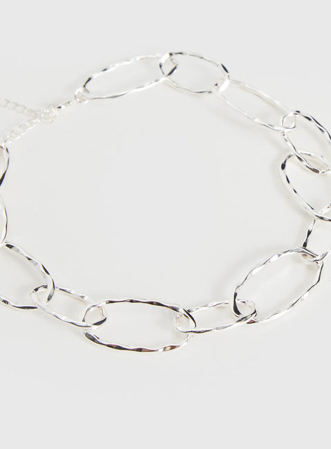 Labella Looped Necklace Silver