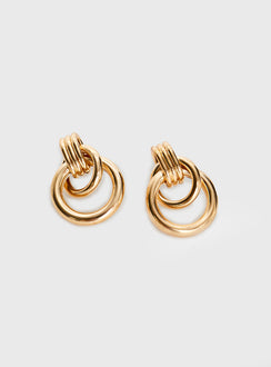 Doorknocker Earrings Gold