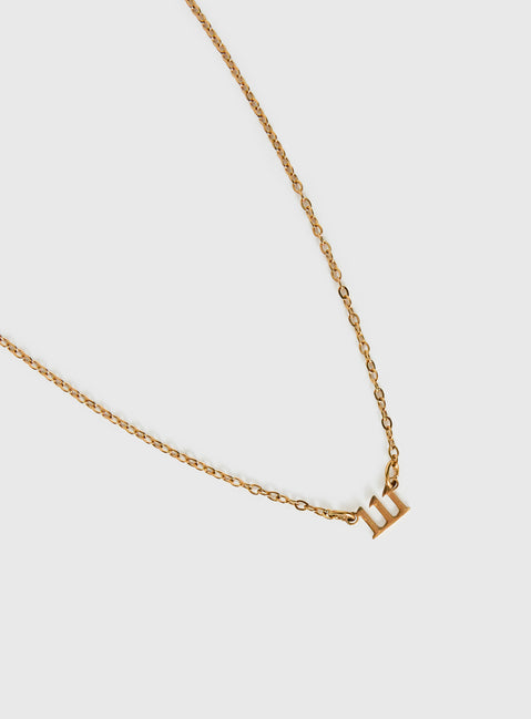 Angel 111 Gold Plated Necklace Gold