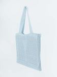 Tote bag Crochet material Fixed shoulder straps