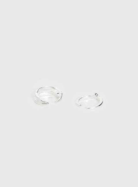 Seris Toe Ring Pack Silver