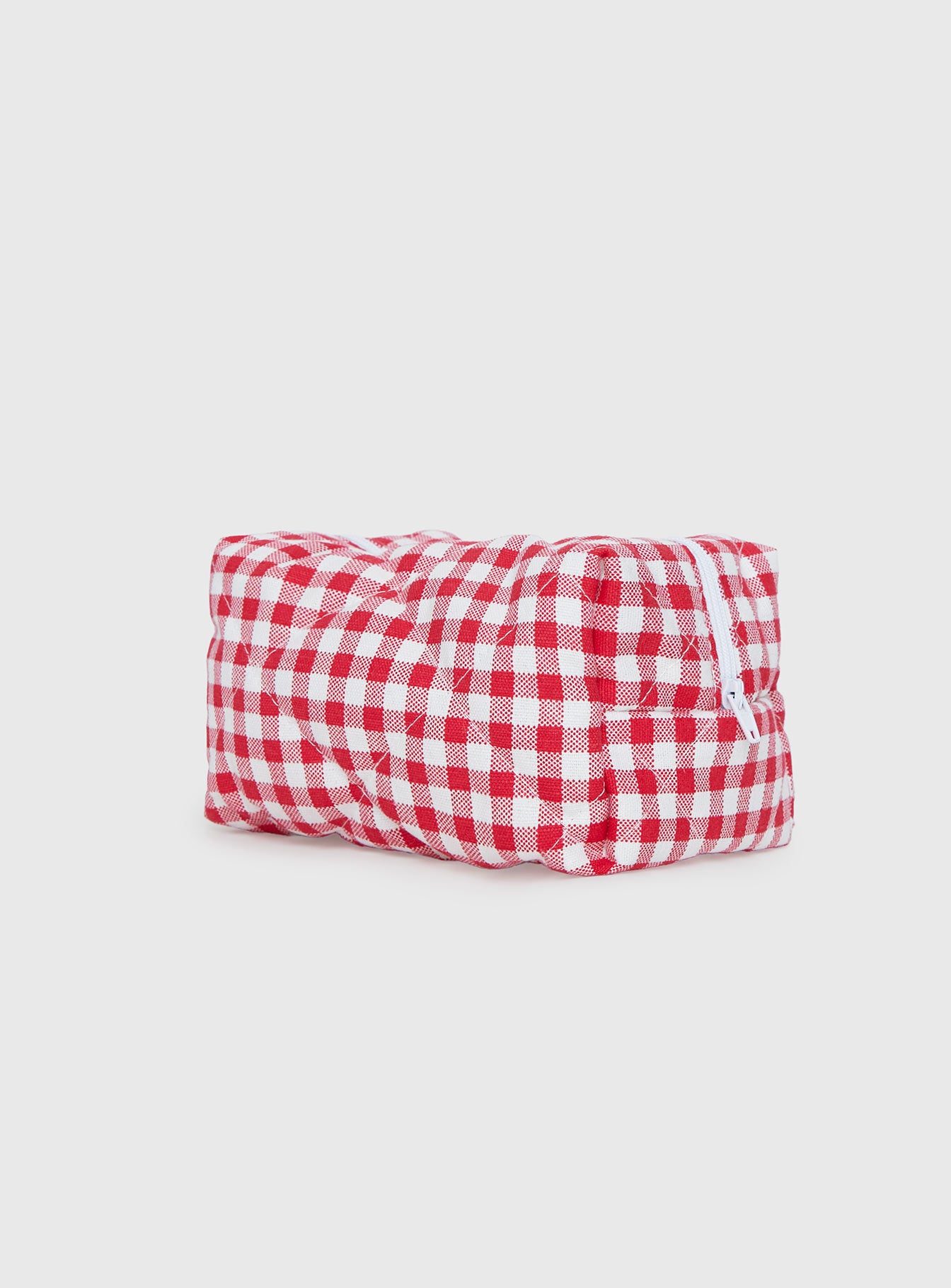 Belize Pouch Red Gingham