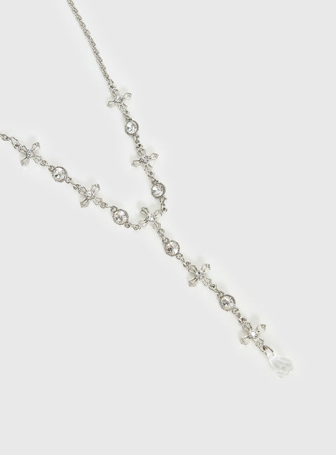 Ellasyn Y Necklace Silver