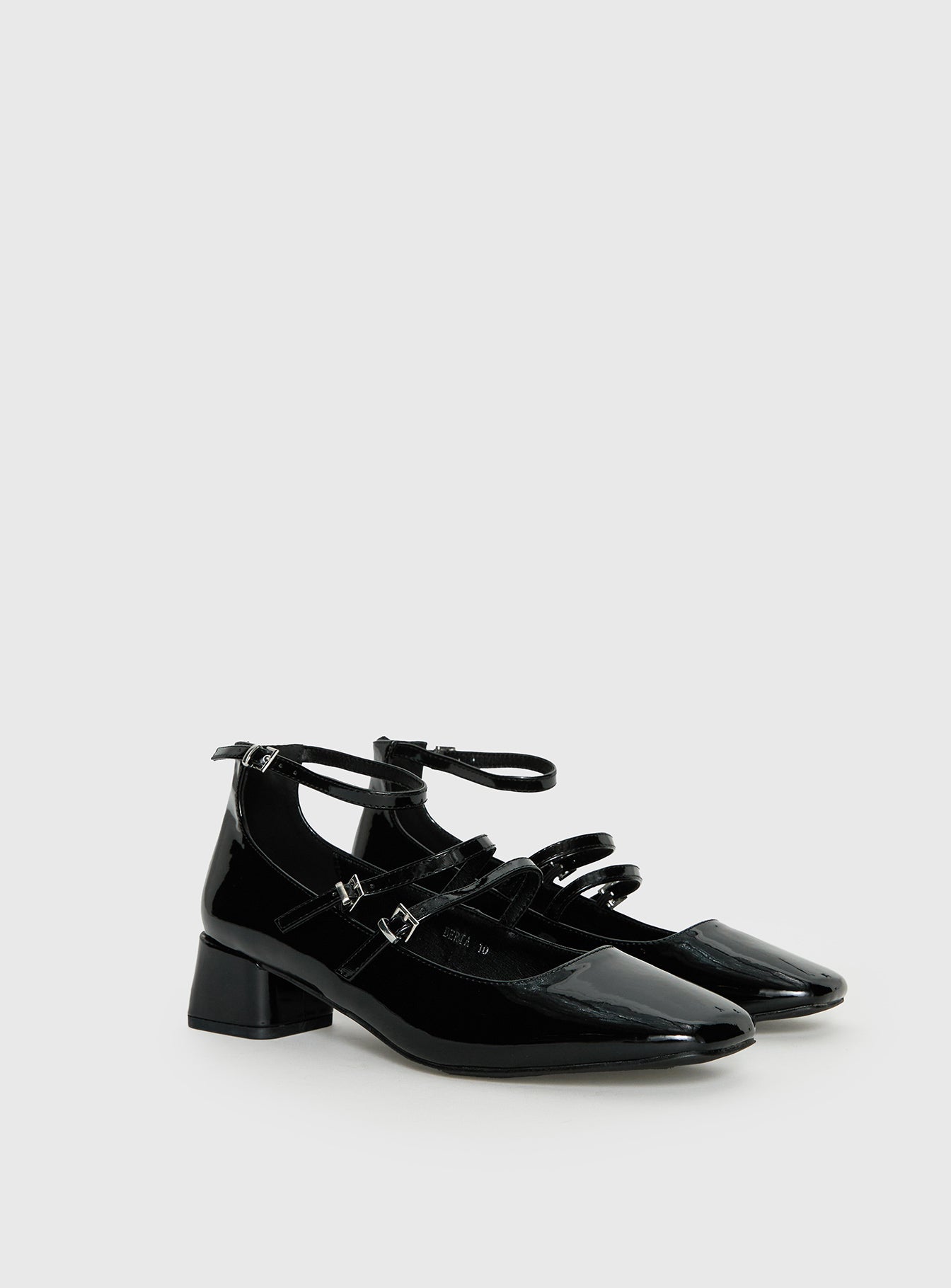 Berta Heels Black Patent | Princess Polly