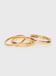 Dapperton Bangle Set Gold