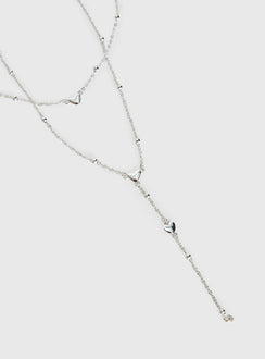 Whatever You Need Y Necklace Silver