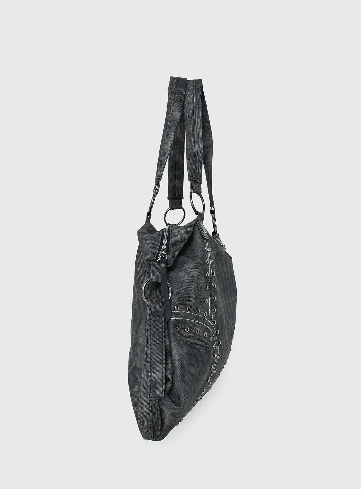 Brittin Stud Detail Shoulder Bag Black
