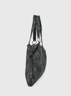 Brittin Stud Detail Shoulder Bag Black
