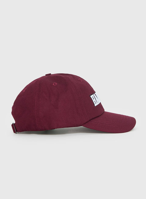 Harvard Dad Cap Red