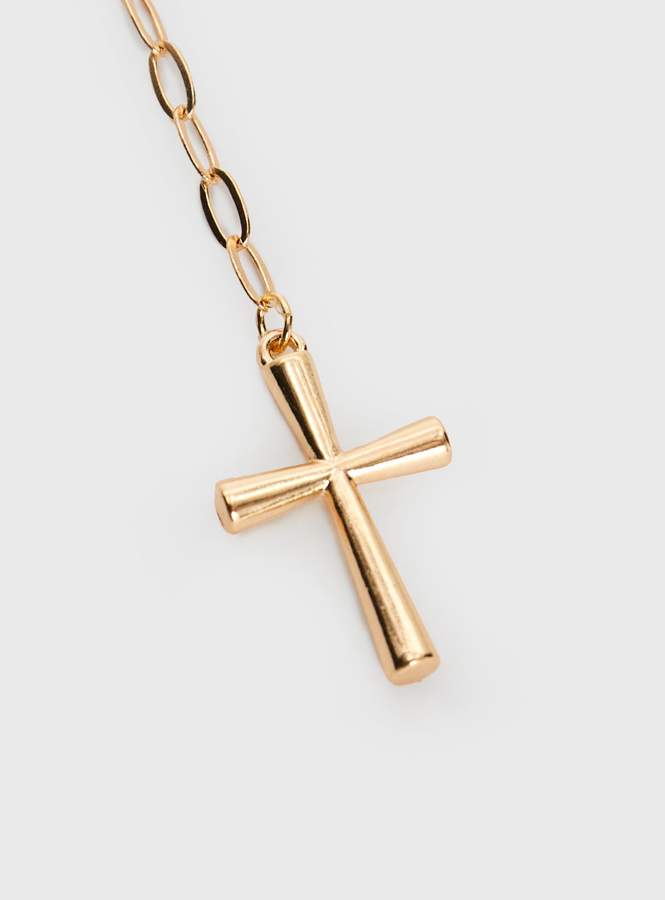 Gold-toned necklace Drop charm, lobster clasp fastening