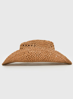 Double Take Woven Cowgirl Hat Tan