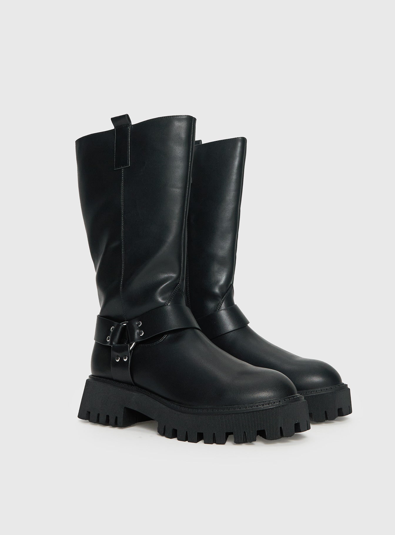 Achillies Riding Boots Black | Princess Polly