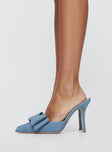 Signature Heels Blue Denim