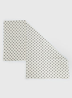 Nellie Scarf Cream Polka