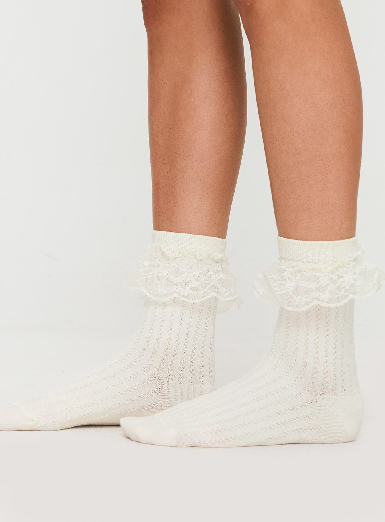 Josefina Frill Sock White | Princess Polly