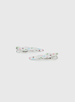 Kind To Another Hair Clips Silver / Multi