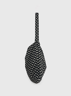 Tempting Tote Bag Black Polka