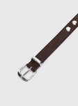 Nikoli Stud Belt Brown