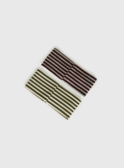Gabriela Headband Pack Multi Stripe