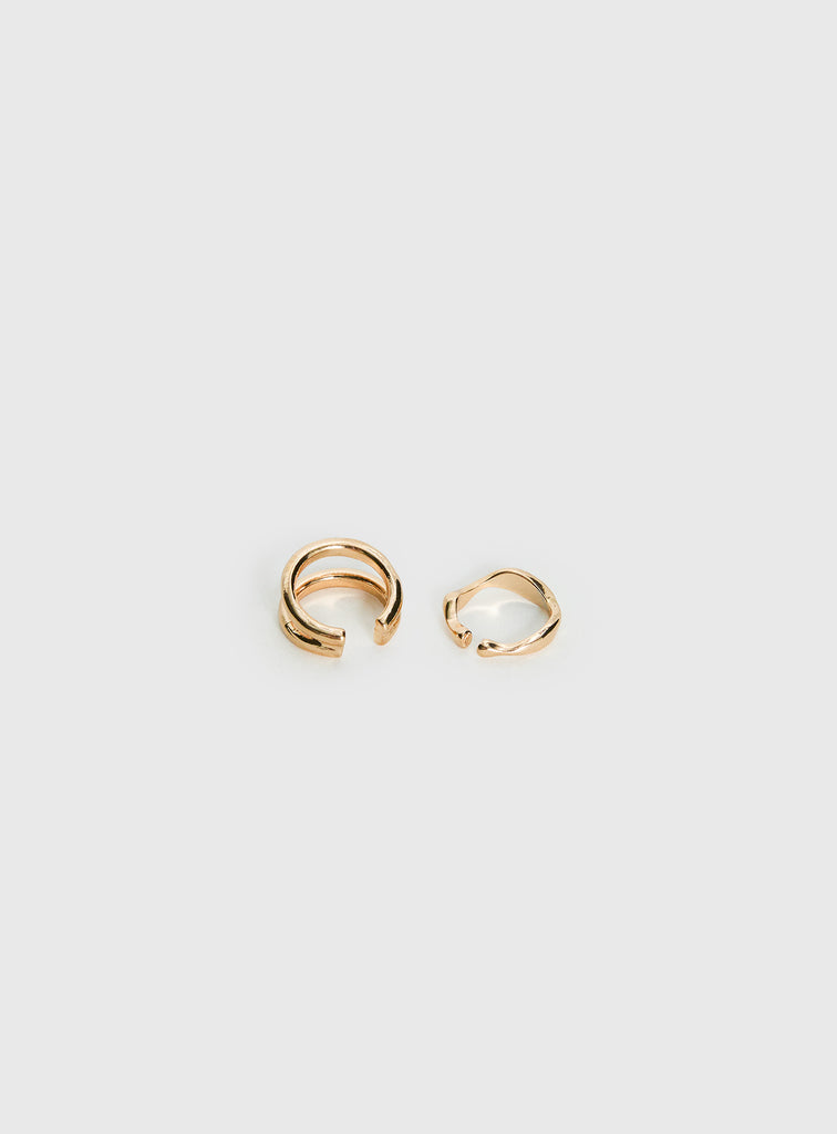 Sunny Days Toe Ring Pack Gold | Princess Polly