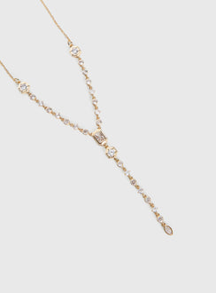 Arica Y Necklace Gold