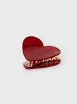 Love Heart Clip Red