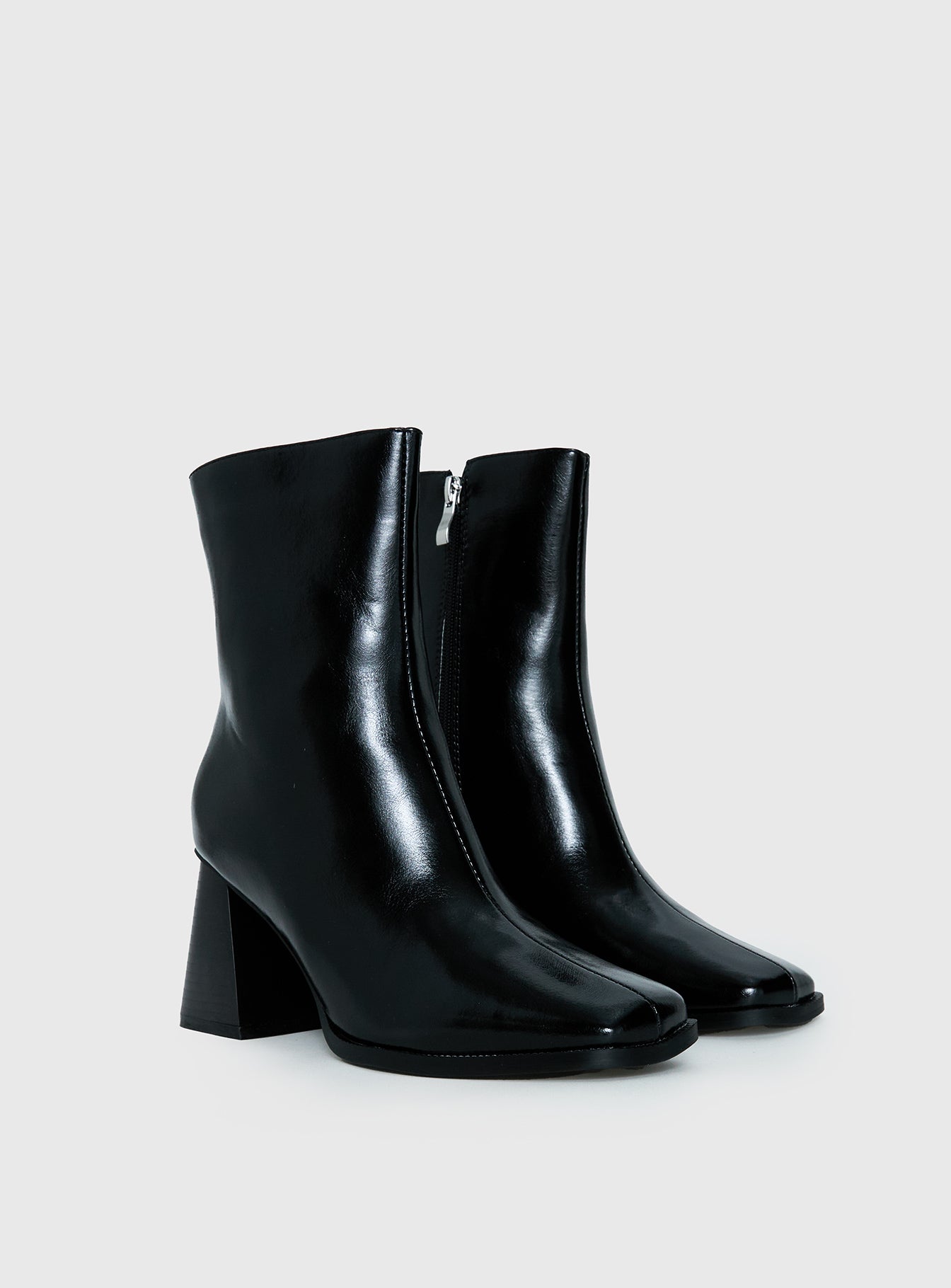 Zilah Heeled Ankle Boots | Black | Womens