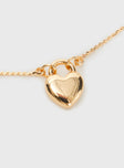 What You Love Necklace Gold