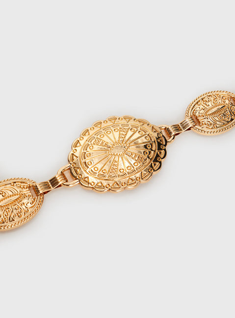 Kinzlee Belt S | M | Gold | Womens | Princess Polly Kinzlee Belt S | M | Gold | Womens | Princess Polly
