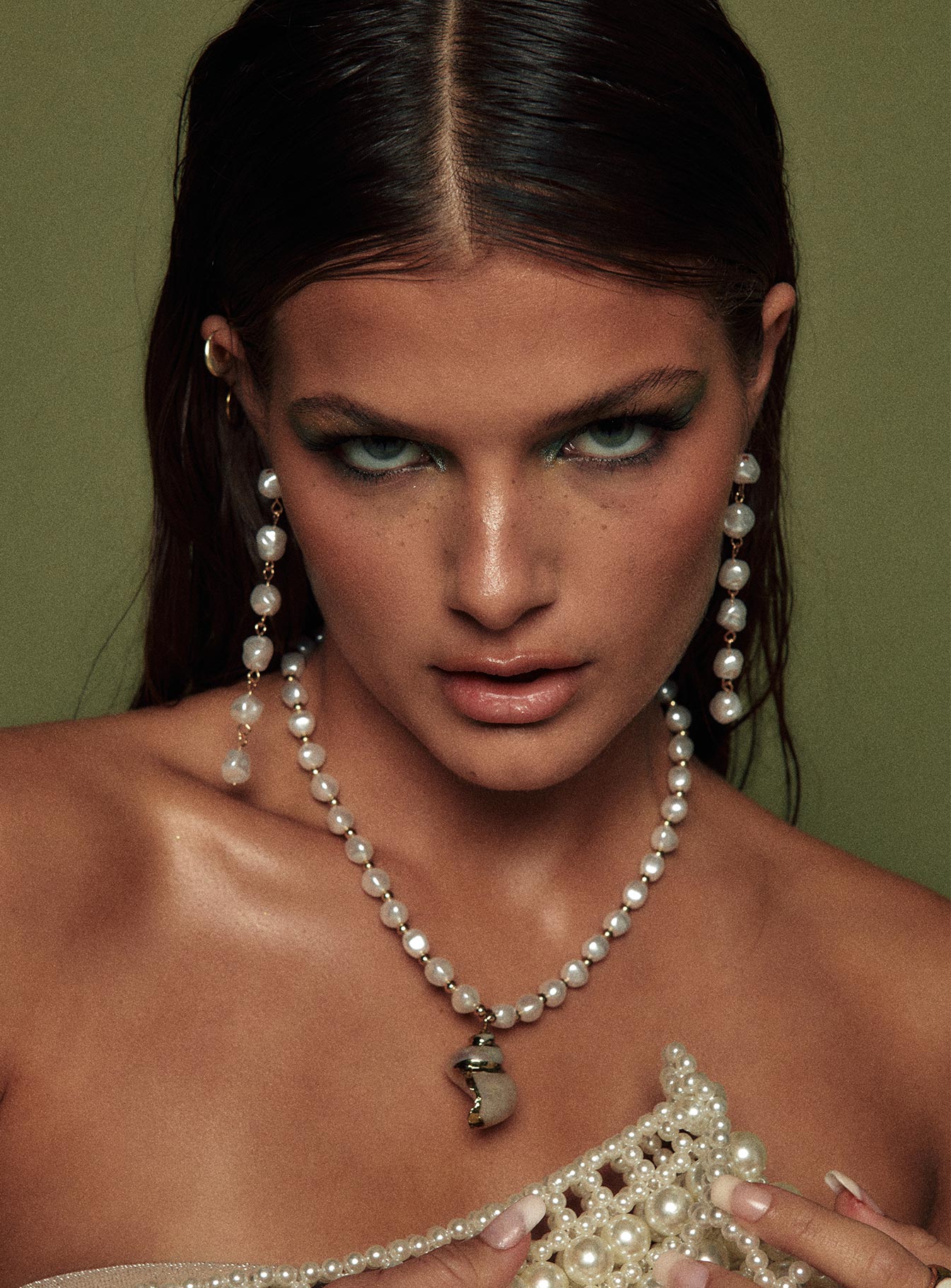 Rosarito Necklace Pearl