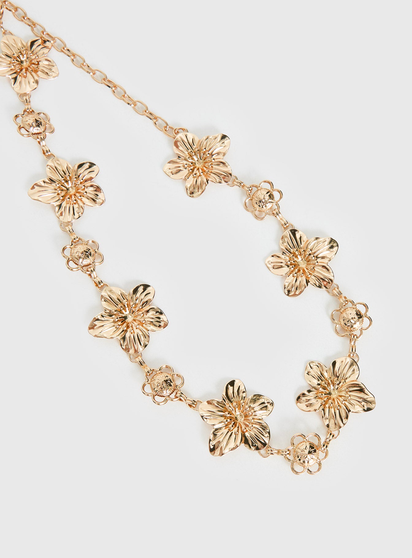 Orvena Floral Chain Belt Gold | Princess Polly