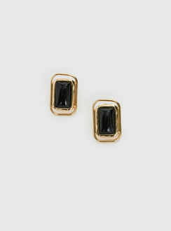Kaelira Rectangle Earrings Gold