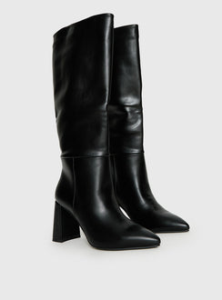 Vesper Knee High Boots Black